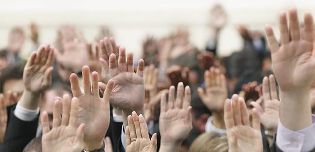 Raised Hands