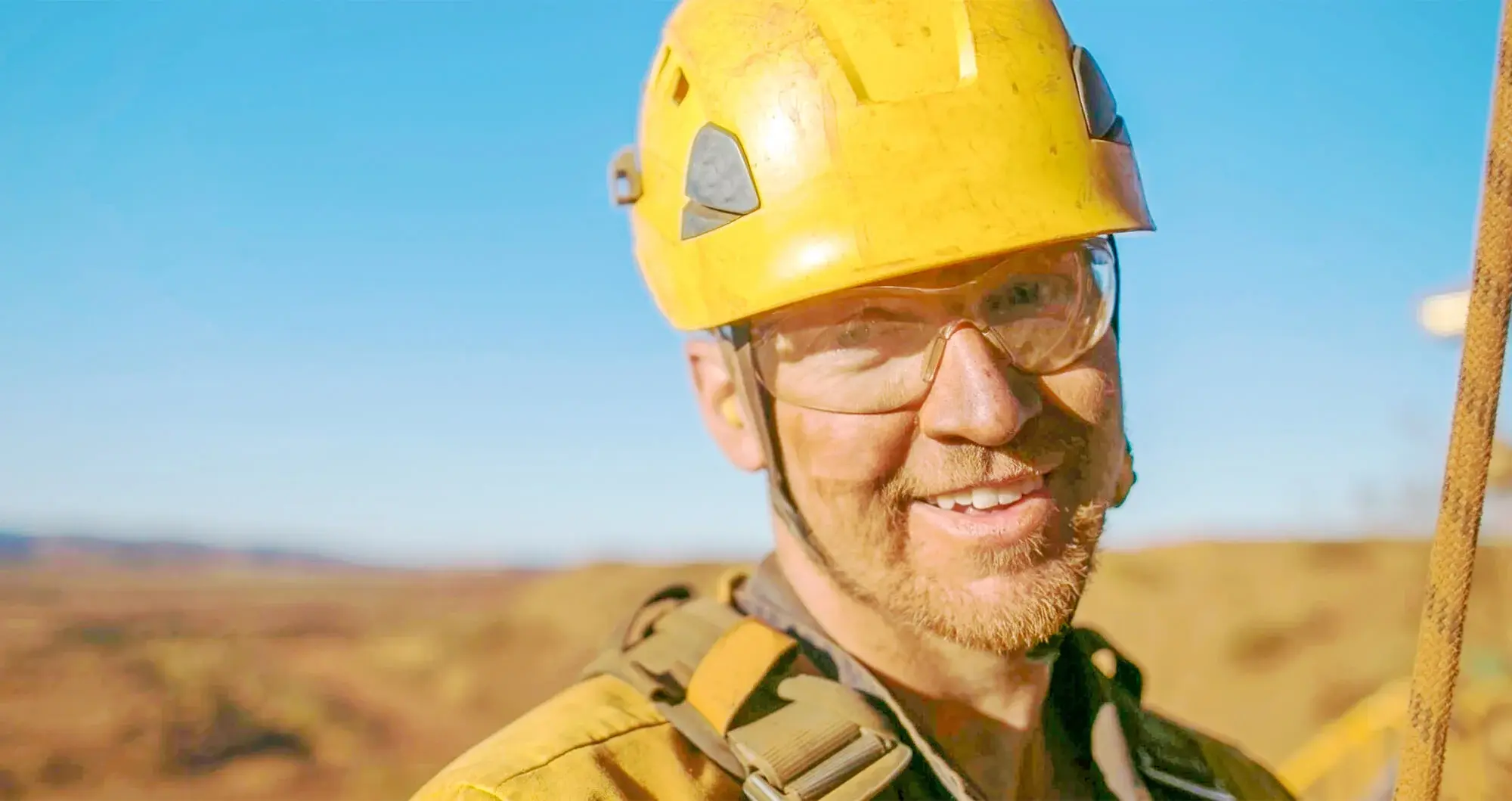 FIFO worker in PPE and a harness