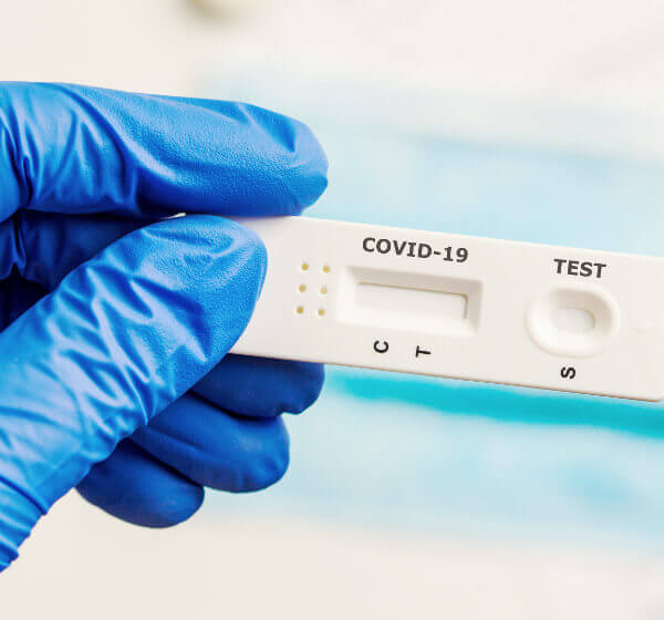 Covid rapid antigen test result